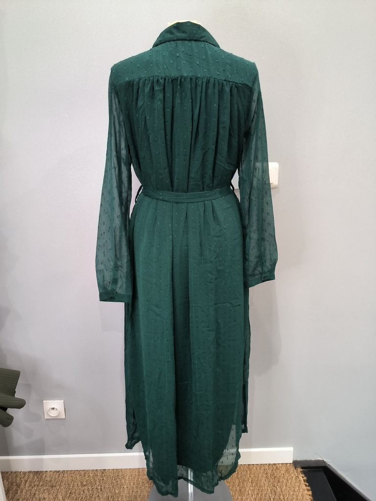 Robe longue verte 