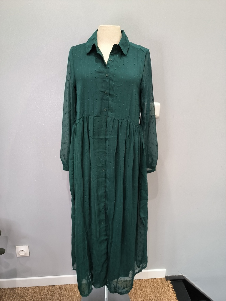 Robe longue verte 