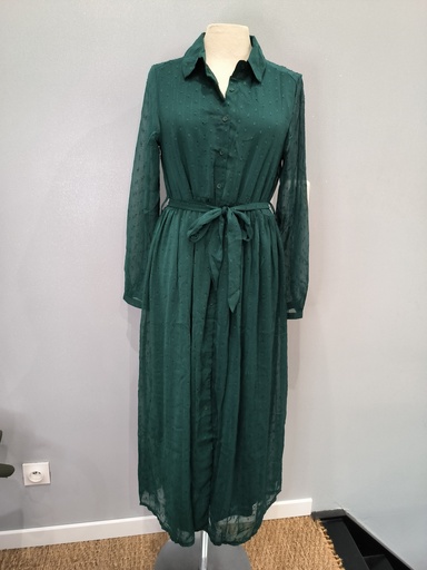 Robe longue verte 